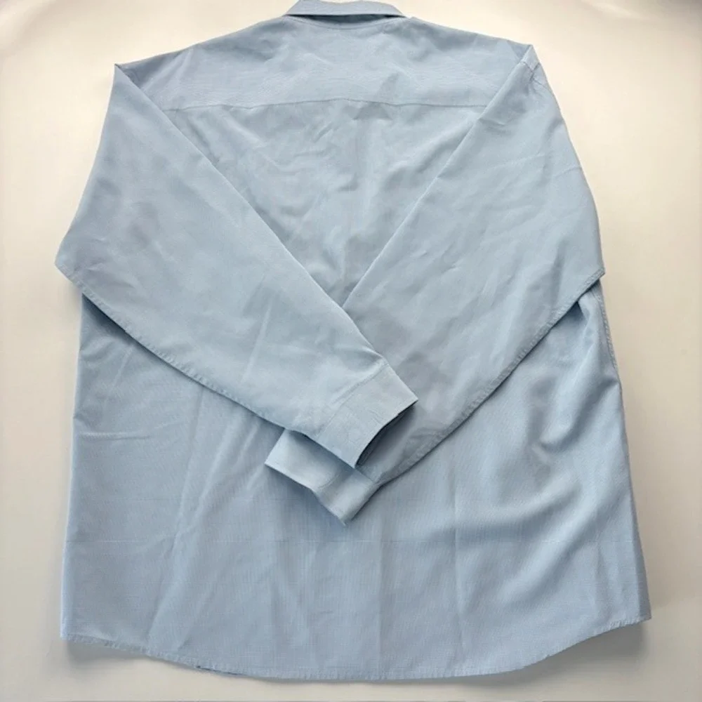 Pronto Uomo Mens Light Blue Gingham Button‎ Down Shirt XXL